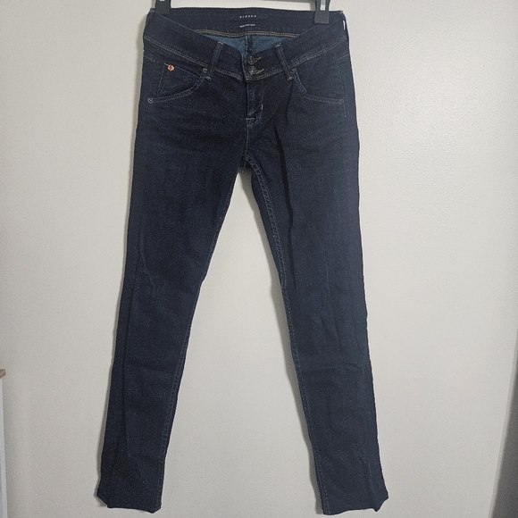 HUDSON Women's Mid-Rise Beth Baby Bootcut Jean button flap skinny 90s Y2K Sz 26 - Picture 1 of 7